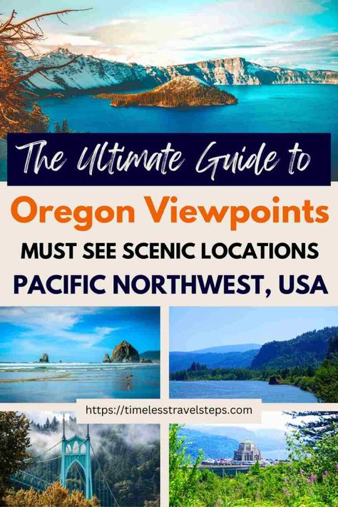 Oregon Viewpoints: Your Guide to the Most Scenic Spots in the Pacific Northwest Pnw Vacation Ideas, Pacific Northwest Trip, Pacific Northwest Road Trip, Pnw Trip, Portland Hotels, Usa Destinations, Places In Usa, Trip Destinations, Greece Travel Guide