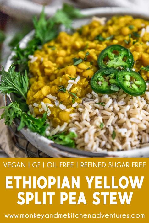 Ethiopian Recipes, Yellow Split Pea, Monkey And Me Kitchen Adventures, Monkey And Me, Yellow Split Peas, Ethiopian Food, Whey Isolate, Pea Recipes, Split Pea