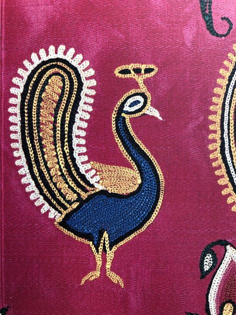 Kutchi Embroidery Motif, Navratri Patches, Mochi Embroidery, Rabari Embroidery, Ethnic Print Pattern, Embroidered Peacock, Kutch Work Designs, Embroidery Motif, Jewellery Shop Design