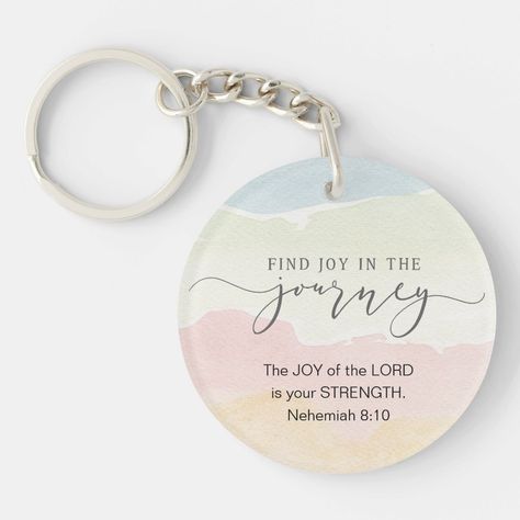 Cricut Christian Gifts, Christian Wedding Favors, Christian Business Ideas, Christian Keychain, Presents Ideas, Hope Gifts, Christian Business, Ayat Alkitab, Joy Of The Lord