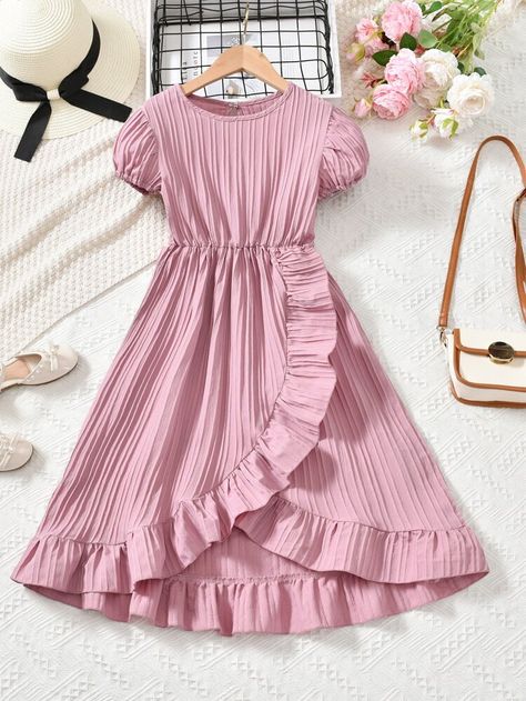 Simple Kids Dress Pattern, Simple Dress For Kids, Kids Dress Ideas, Simple Dresses Casual, Dresses For Girls Kids, Dress For Kids Girl, Simple Dress For Girl, Girls Night Dress, Kid Dress