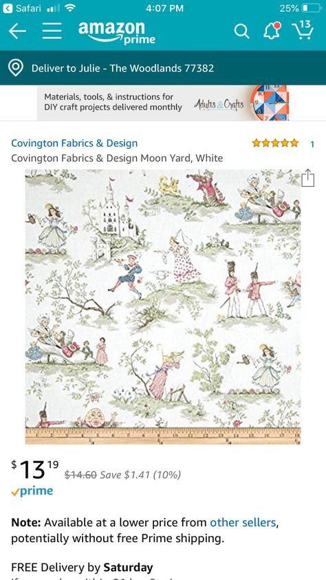 Nursery rhymes toile Covington Fabric, Nursery Rhymes, Baby Love, Craft Projects, Fabric Design, Nursery, Fabric, Design