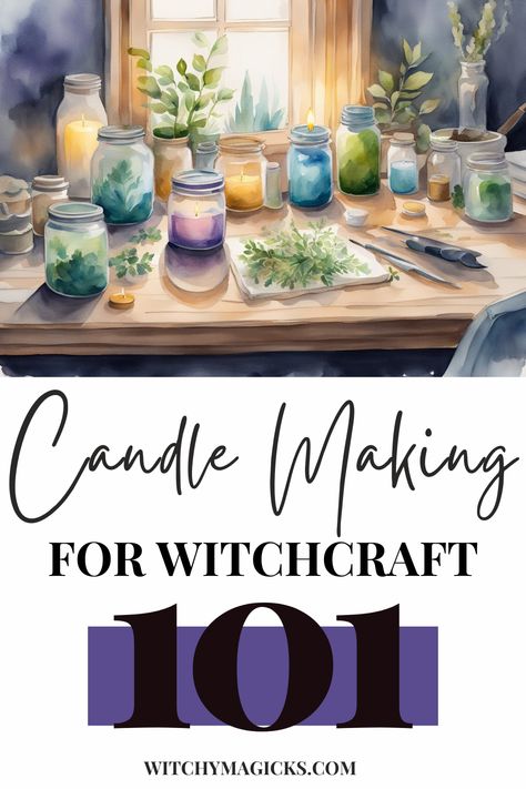 Discover the magic of candle making for your witchcraft rituals! This comprehensive guide covers everything from choosing quality wax and wicks to infusing your candles with herbs and oils. Learn how to set intentions, inscribe symbols, and create powerful tools for your spellwork. Crafting personalized candles is a beautiful way to connect with your practice! #Witchcraft #CandleCrafting #DIYMagic #Spellwork #Handmade Herb And Crystal Candles, Homemade Witchy Candles, Diy Chime Candle Holder, Make Spell Candles, Healing Candles Diy, Candle Making For Witches, Candles In Witchcraft, How To Make Intention Candles, How To Make Spell Candles