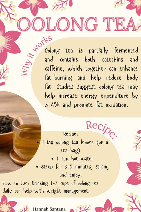 Unlock the weight loss benefits of Oolong tea! This natural tea enhances metabolism, promotes fat burning, and supports healthy digestion. Perfect for your weight loss journey! Oolong Milk Tea Recipe, Benefits Of Oolong Tea, Period Tea Blend, Oolong Tea Benefits, Peach Oolong Tea, Reduce Body Fat, Natural Teas, Oolong Tea, Healthy Digestion