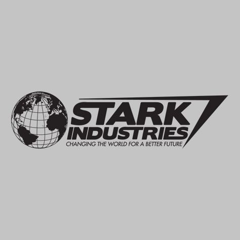 Stark Industries, Tony Stark, To Look, Globe, Marvel, Black And White, White, Black