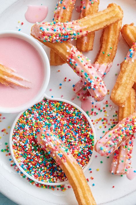 Choc Ripple Cake, Chocolate Churros, Planning Christmas, Hundreds And Thousands, Churros Recipe, Fairy Bread, Piping Bag, Easy Party Food, Edible Food