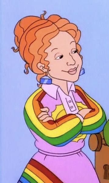 Ma Frizzle, Mrs Frizzle, Animated Teacher, Animated Movies Characters, Miss Frizzle, Ms Frizzle, Teacher Aesthetic, Hollow Earth, Kids Tv Shows