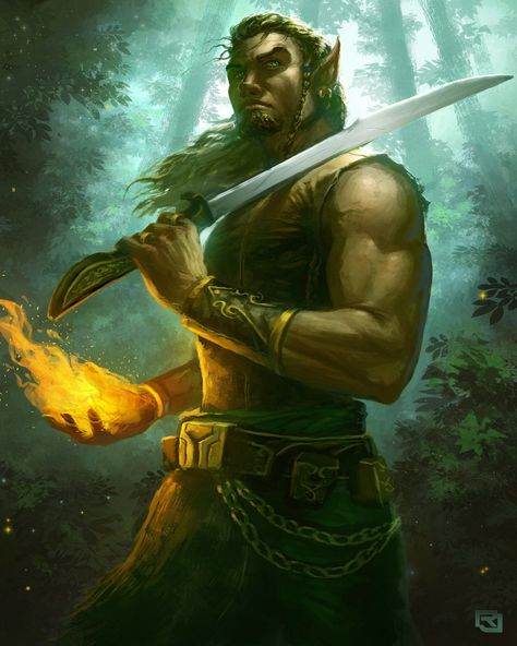 Kalidor Copperscales the copper elf sorcerer Rpg Wallpaper, Eldritch Knight, Male Elf, Half Elf, Elf Characters, Elf Druid, Elves Fantasy, Wood Elf, Fantasy Magic