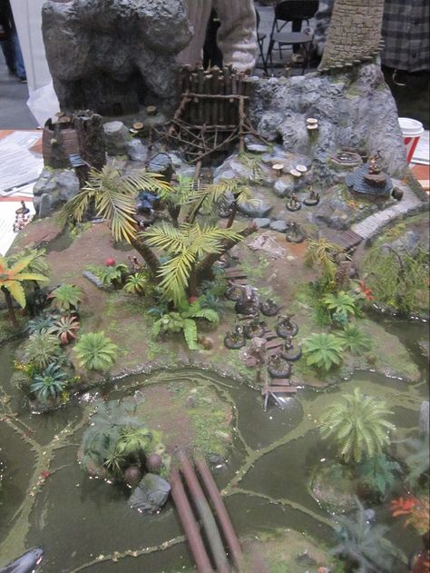 Dnd Swamp, Swamp Terrain, Gaming Table Diy, Dnd Diy, Gaming Tables, Dnd Crafts, Infinity The Game, Warhammer Terrain, 40k Terrain