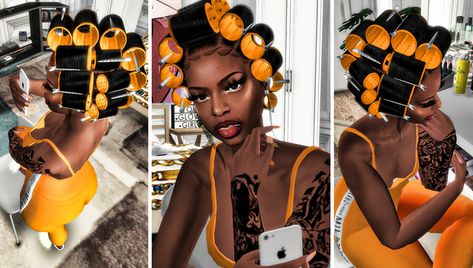 Sims 4 Urban Cc, Sims 4 Urban, Sims 4 Afro Hair, Roller Set Hairstyles, Sims 4 Piercings, Sims 4 Blog, Sims 4 Black Hair, Free Sims 4, Sims 4 Body Mods