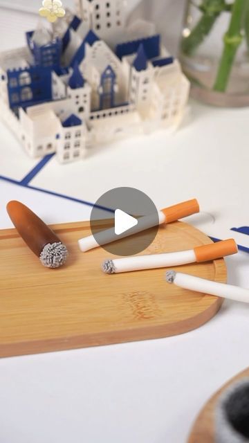 shaniabelle fondant on Instagram: "🚬Fondant cake topper tutorial: cigarette out of fondant.  Tap the link in my bio for our fondant. Hope this tutorial helps! Drop your comment below.  #caketopper #tutorial#cakehack #cutecake #fondant #fondantcake#cakeidea#foodphotography #foodphotographyandstyling #reelsinstagram #foodgasm #tasty #dessert #video #inspiration #instagood #reels #cakeart #sugarart #cakeideas #LoveCelebration #beautifulmoments" Fondant Cigars Tutorial, Tree Fondant Tutorial, Disney Princess Cake, Cake Classes, Fondant Cake Topper, Tasty Dessert, Cake Topper Tutorial, Video Inspiration, Hat Tutorial