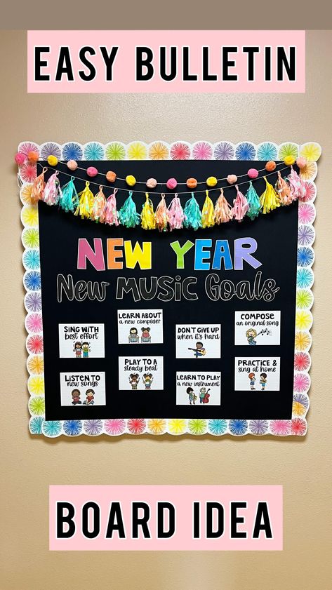 Band Room Bulletin Board Ideas, Piano Classroom Decor, Choir Classroom Decor Middle School, Elementary Music Classroom Decor Bulletin Boards, Music Classroom Inspiration, Music Teacher Classroom Decorations, Music Classroom Bulletin Board Ideas, Music Board Ideas, Music Teacher Room Ideas