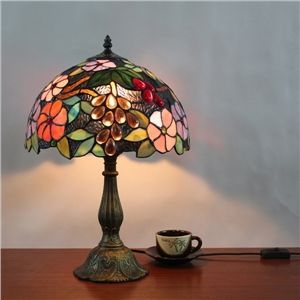 Tiffany Table Lamp  Floral Bronze Finish  ( 0923-TF6 ) Cheap Table Lamps, Tiffany Style Lamp, Tiffany Lamp, Tiffany Table Lamps, Table Lights, Glass Desk, Living Room Bar, Stained Glass Lamps, Antique Desk