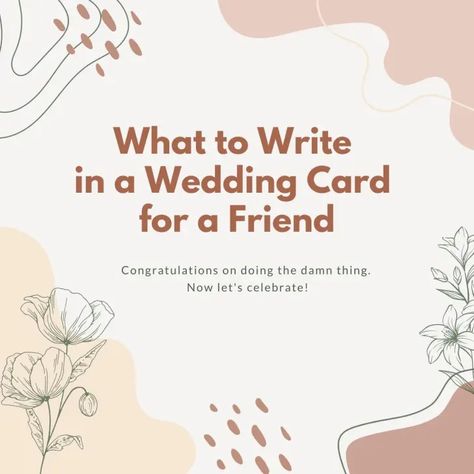 What to Write in a Wedding Card - 85 Beautiful Message Ideas + Wishes Married Card Congratulations, Wedding Guest Wishes Ideas, Wedding Notes From Guests Messages, Message For Wedding Card, Wedding Card Wishes Messages, Wedding Gift Card Message, Well Wishes For Bride And Groom, Wedding Notes From Guests, Wedding Card Sayings Messages