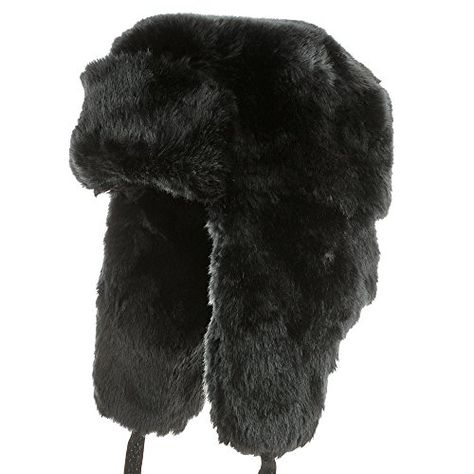 Explorer Ushanka Winter Trapper Faux Fur Pilot Hat with Ear Flaps BLACK 7 5/8 * To view further for this item, visit the image link. Pilot Hat, Hat With Ear Flaps, Fur Trapper, Fur Trapper Hat, Funky Hats, Crown Cap, Hunting Hat, Aviator Hat, Mens Fur