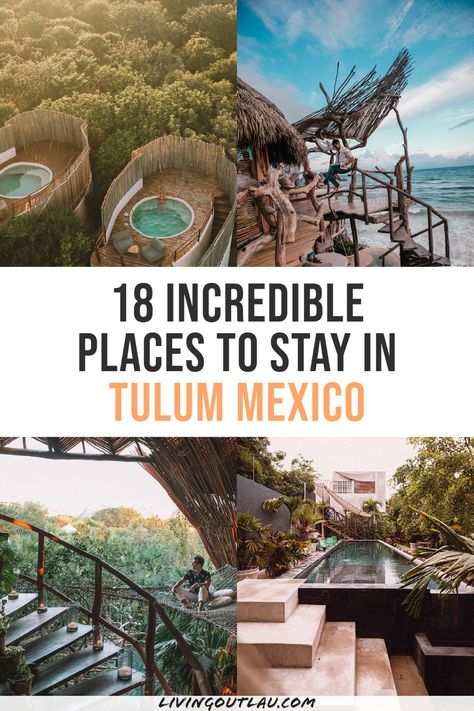 Where To Stay In Tulum Mexico Hotels Airbnbs Hostel Villas Treehouses Tulum Mexico Hotel, Tulum Mexico Resorts, Tulum Mexico Beach, Tulum Resorts, Mexico Itinerary, Mexico Tulum, Tulum Travel, Tulum Hotels, Mexico Travel Guides