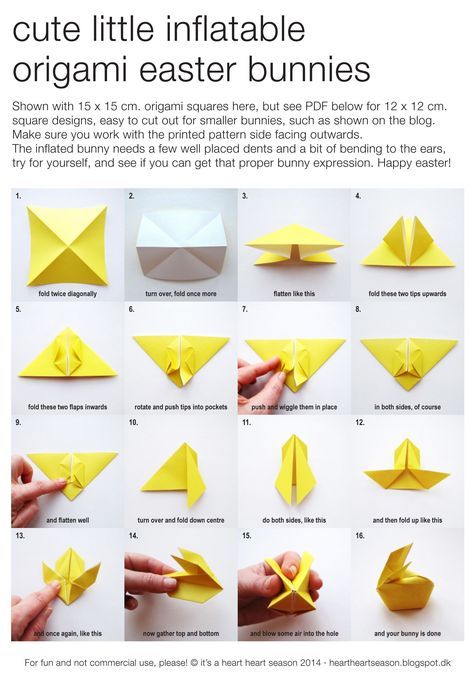 Diy Easter Bunny Origami, Paper Easter Rabbit ???? Bunny Box (3d) Easy Bunny Origami, Origami Bunny, Origami Rabbit, Bunny Tutorial, Paper Bunny, Origami Bookmark, Cute Origami, Origami Love, Origami Patterns