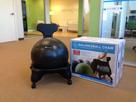 We're trying out these new #balance ball chairs! Seeing some mixed reviews online. Have you tried one? Balance Ball, Ball Chair, Have You Tried, You Tried, New Balance, Design