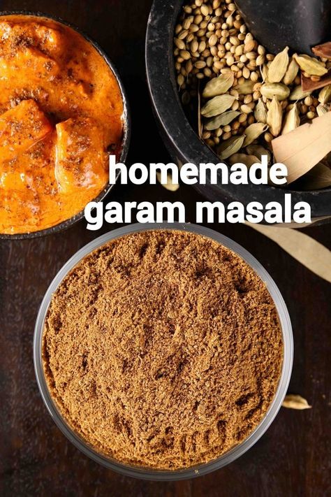 garam masala recipe | how to make homemade garam masala powder Homemade Garam Masala, Garam Masala Recipe, Hebbars Kitchen, Garam Masala Spice, Masala Powder Recipe, Spicy Snacks Recipes, Spice Mix Recipes, Masala Spice, Chaat Recipe