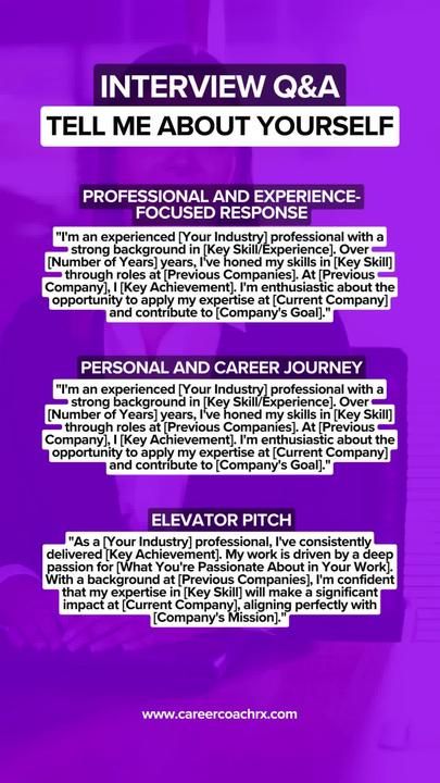 Mastering the 'Tell Me About Yourself' question is your key to making an unforgettable first impression in interviews! Ready to take the first step towards interview success? Schedule a FREE discovery call with Dr. Kristy Taylor today to discuss how she can help you achieve your career goals. Your dream job is just one conversation away! Interview Tips Tell Me About Yourself, Tell Me About Yourself Interview Answer, Interview Tell Me About Yourself, Tell Me About Yourself Interview, Job Interview Prep, Tell Me About Yourself, Job Interview Answers, Job Analysis, Interview Help