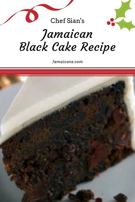 Carribean Black Cake, Black Cake Jamaican, Alcoholic Cake, Caribbean Fruit Cake Recipe, Jamaican Dessert, Jamaican Black Cake, Jamaican Christmas Cake, Black Cake Recipe, Panama Food