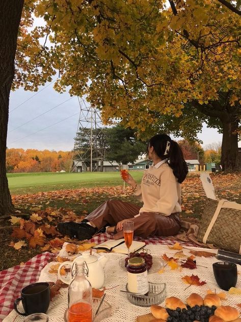 Best Friend Date Ideas Fall, Fall Aesthetic Picnic, Picnic Fall Aesthetic, Fall Picknick Aesthetic, Fall Bucket List Pictures, Fall Activities 2023, Fall Picnic With Friends, Fall Date Night Aesthetic, Fall Activities With Friends Aesthetic