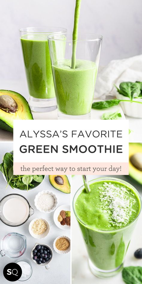 Healthiest Green Smoothie, Smoothie Recipes No Banana, Quinoa Smoothie, Green Smoothie Vegan, Berry Protein Smoothie, Smoothies Vegan, Dairy Free Smoothies, Green Smoothie Recipe, Simply Quinoa