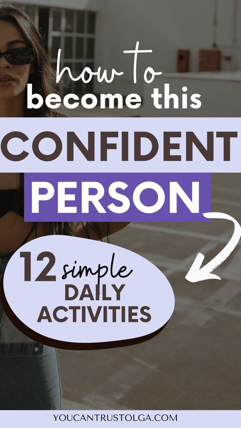 How to Build Self-Esteem (12 Original Tips) (12 Original Tips). Building self confidence has never been easier! self improvement tips on how to better yourself | relationships | personal development goals | how to get confidence | self confident | improve confidence How To Get Confidence, Self Esteem Building Activities, Get Confidence, Confidence Activities, How To Become Confident, Confidence Building Activities, Personal Development Goals, Become Confident, Improve Self Confidence