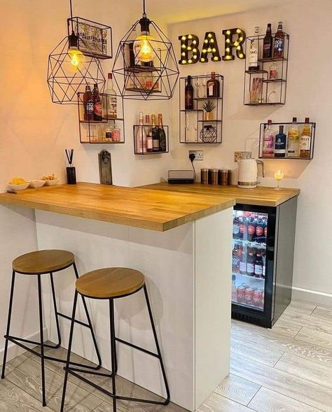 Living Room Bar Ideas, Home Bar Plans, Home Bar Counter, Home Bar Ideas, Chill Lounge, Kitchen Bar Design, Home Bar Areas, Home Bar Rooms, Bar Shed