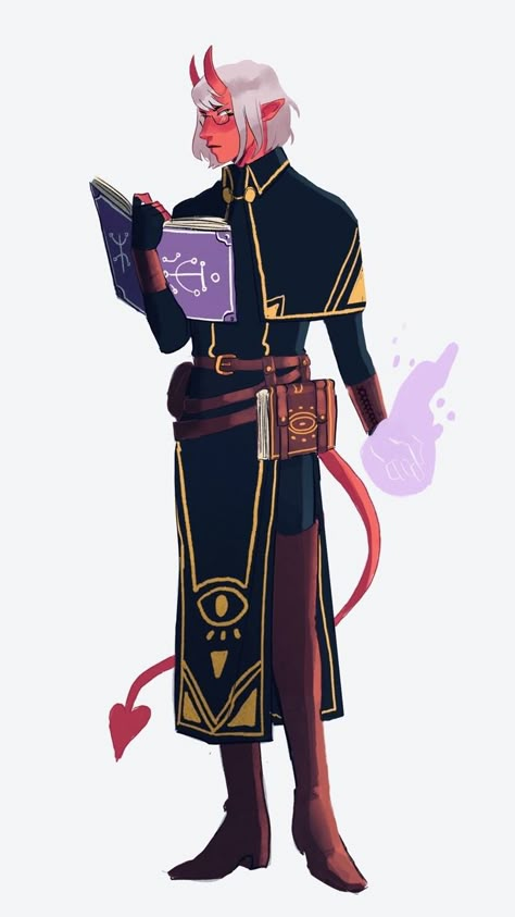 Red Tiefling, Tiefling Wizard, Warlock Dnd, Adventurer's Guild, Knight Art, Dungeons And Dragons Characters, Dnd Art, Dungeons And Dragons Homebrew, Modern Fantasy