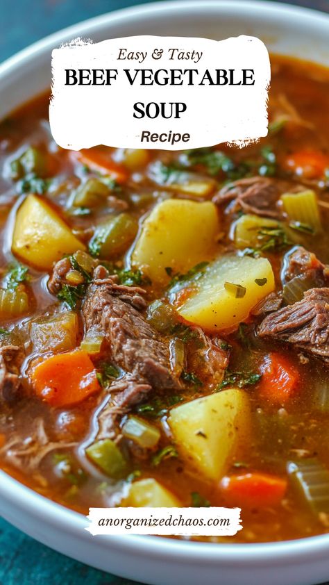 Beef Vegetable Soup Barley Vegetable Soup, Beef Veggie Soup, Easy Vegetable Beef Soup, Quick Healthy Breakfast Ideas, Beef Vegetable Soup, Beef And Barley, Beef Vegetable Stew, Easy Healthy Breakfast Ideas, Easy Vegetable Soup