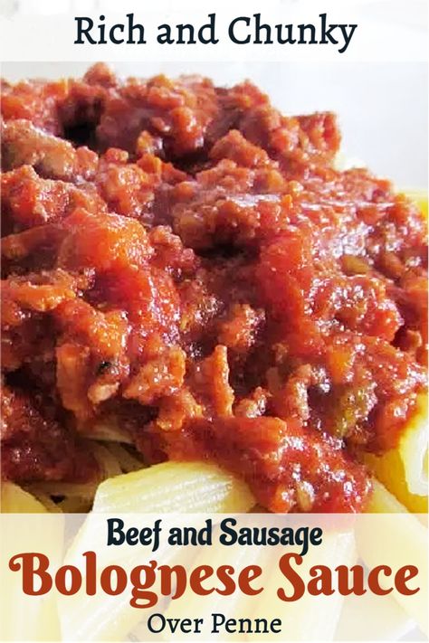 Bolognaise Recipe, Sausage Bolognese, Cold Pasta Dishes, Crazy Kitchen, Bolognese Recipe, Beef Sausage, Best Pasta Recipes, Cold Pasta, Ground Sausage