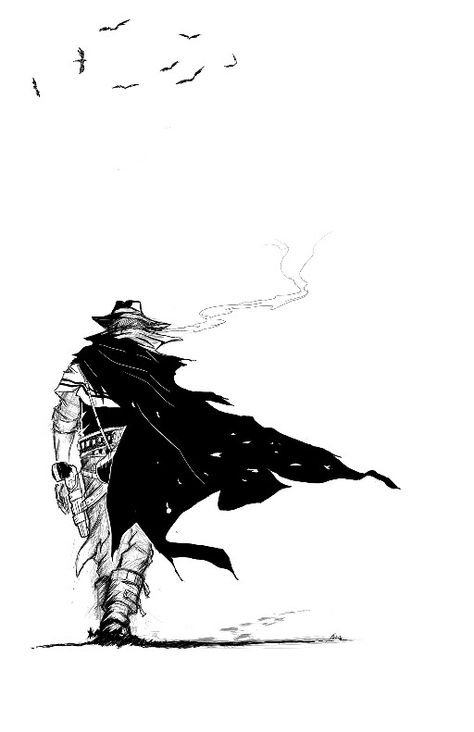 The Gunslinger Art, Western Duel Art, Skeleton Gunslinger Tattoo, Call Of Juarez Gunslinger Art, Dark Tower Fan Art, Gunslinger Drawing Poses, Cowboy Gunslinger Art, Cowboy Gunslinger Tattoo, Dark Gunslinger