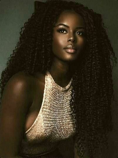 Dark Skin Beauty, Deep Curly, American Woman, Dark Skin Women, Naha, African Beauty, Dark Beauty, 인물 사진, Brown Skin