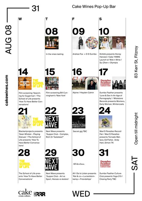 Event Calendar Ideas, Event Calendar Poster Design, Events Calendar Layout, Weekly Event Calendar Design, Calendar Flyer, Year Events Calendar, Calendar Instagram Post, Monthly Event Calendar Design, Calendar Of Events Design