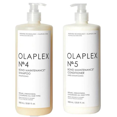 The Nº.5 Bond Maintenance Conditioner, infused with patented OLAPLEX Bond Building Technology, is a highly concentrated reparative conditioner that nourishes and hydrates hair without causing heaviness. Olaplex Shampoo, Restore Damaged Hair, Shampoo And Conditioner Set, Benzoic Acid, Damaged Hair Repair, Heat Styling Products, Shampoo Conditioner, No 5, All Hair Types