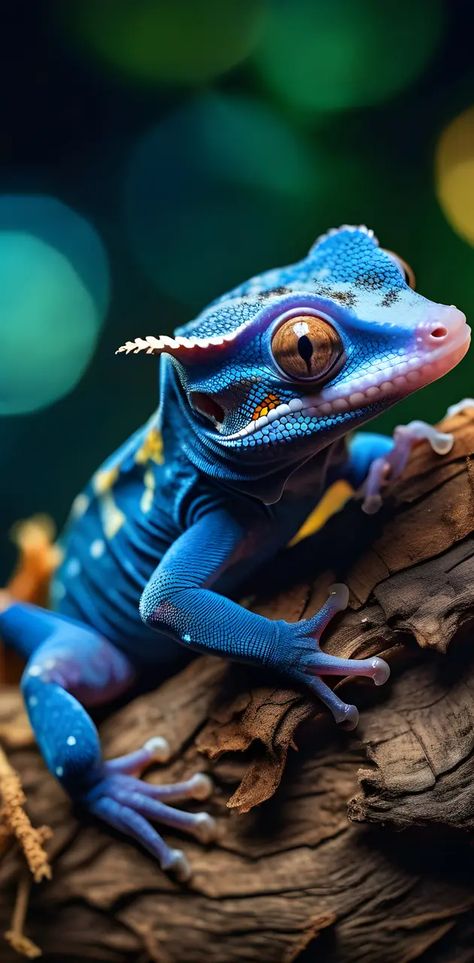 Gecko Wallpaper, Crested Gecko, Gecko, Reptiles, Wallpapers, Blue