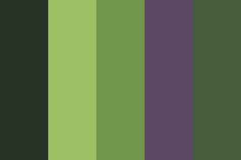 Hulk color palette created by wiser that consists #253324,#9bc063,#70964b,#5a4862,#455d3b colors. Green Color Swatch, Hulk Room, Hulk Painting, Avengers Coloring, Witch Coloring Pages, Marvel Coloring, Barbie Coloring Pages, Kitty Coloring, Mermaid Coloring