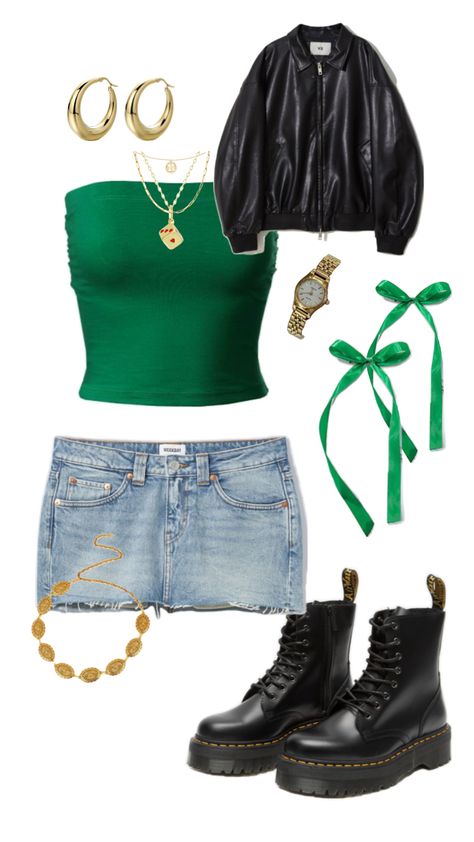 St Patrick Day Outfit, St Pattys Outfit, Pattys Day Outfit, St Pattys Party, Tyler The Creator Outfits, Cool Girl Outfit, St Pattys Day Outfit, Cool Girl Outfits, St Patrick's Day Outfit