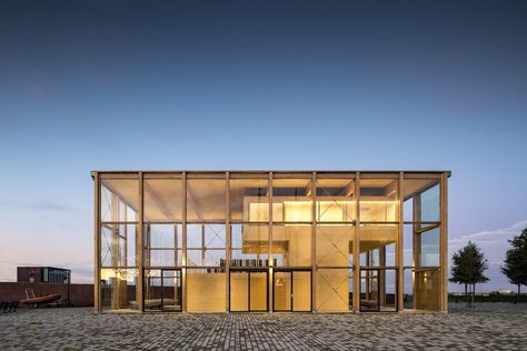 Outdoor Workshop Architecture, Sailing Club Architecture, Demountable Architecture, Netherland Architecture, Clt Architecture, Marine Architecture, Smart Farm, Wooden Sliding Doors, Andrea Palladio