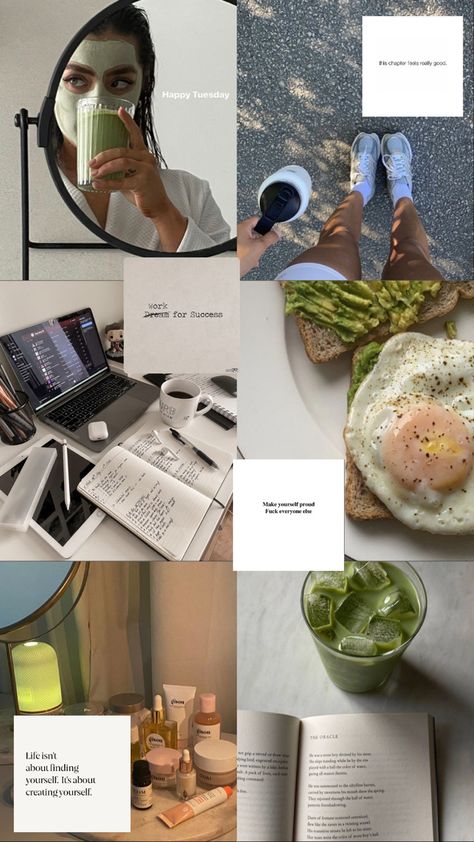 Health Self Care Aesthetic, Self Care Motivational Wallpaper, Self Care Background, Self Care Moodboard, Self Care Instagram Stories, Women Self Care Aesthetic, Self Care Asethic, Self Care Collage, Mindful Morning Routine