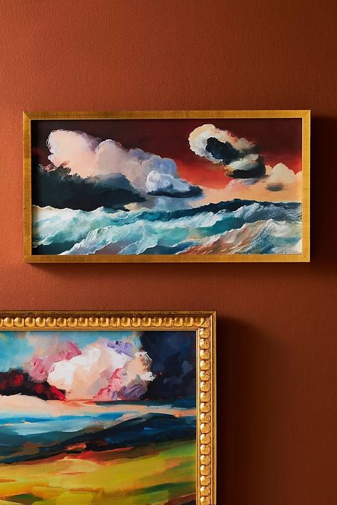 Seascape M Wall Art | Anthropologie Cloud Wall Art, Ballerina Wall Art, Cloud Wall, Landscape Artwork, Mirror Wall Art, Printed Tapestries, Beach Wall Art, Unique Wall Art, New Wall