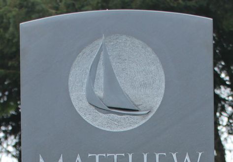 boat symbol on headstone Mosaic Gravestone, Gravestone Graphics, Victorian Gravestone Symbols, Cemetery Symbolism Stones, Boat Pictures, Grave Stone, Granite Headstones, Stone Sculptures, Grave Stones