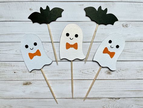 Boy Ghost Cupcake Toppers, Our Little Boo is Turning One Party, Spooky One Birthday Decor, Halloween Birthday Cupcake Toppers, Happy Booday Happy Booday, Spooky One Birthday, Little Boo Is Almost Due, Halloween Confetti, Baby Shower Details, Ghost Cupcakes, Spooky One, Birthday Cupcake Toppers, Halloween Garland