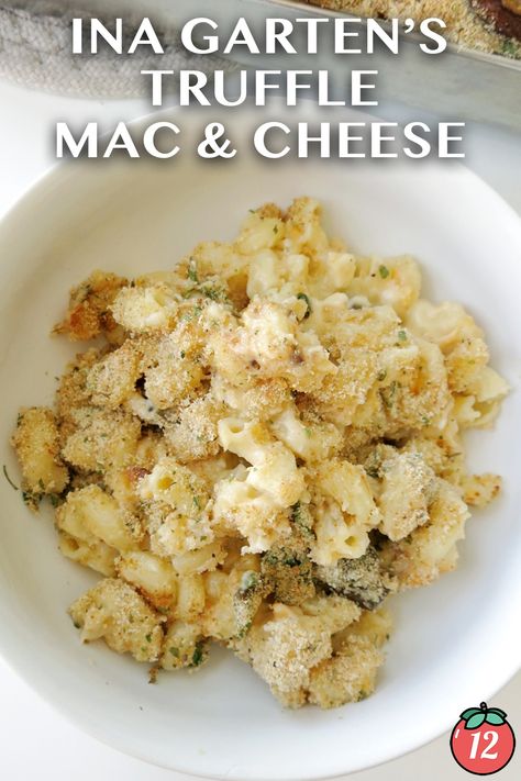 Ina Garten’s Truffle Mac and Cheese | 12 Tomatoes White Truffle Mac And Cheese, Truffle Mac N Cheese, Truffle Mac And Cheese Recipe, White Mac And Cheese, Truffle Cheese, Truffle Mac And Cheese, Tomatoes Recipes, 12 Tomatoes Recipes, Bacon Mac And Cheese