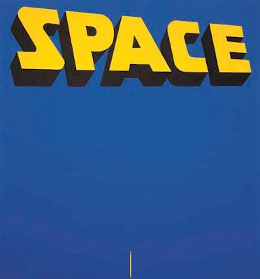 space // Ruscha’s Talk About Space (1963) sold for three million in May 2002 Ed Ruscha, Illustrated Words, Pop Art Movement, Typographic Art, About Space, Graphic Design Fun, Text Art, High Art, Band Posters