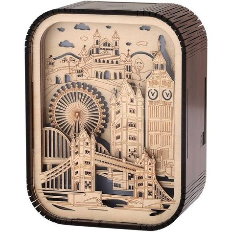 Stylish Room Decor, Present For Husband, London Souvenirs, Building Model, Laser Cut Wood Crafts, Tower Bridge London, Landmark Buildings, London Landmarks, Laser Art