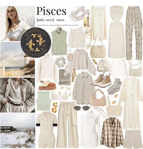 Pieces Venus Outfits, Pisces Fashion Outfits, Venus In Pisces Style Outfits, Gemini Rising Outfits, Pisces Style Aesthetic, Pisces Venus Outfits Aesthetic, Pisces Venus Fashion, Pisces Fashion Aesthetic, Venus Pisces Outfit Aesthetic