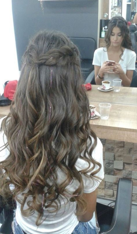 Cute Prom Hairstyles, Formal Hairstyles For Long Hair, Simple Prom Hair, Ball Hairstyles, Quince Hairstyles, Dance Hairstyles, Prom Hairstyles For Long Hair, Hair Stylies, Hairdo For Long Hair