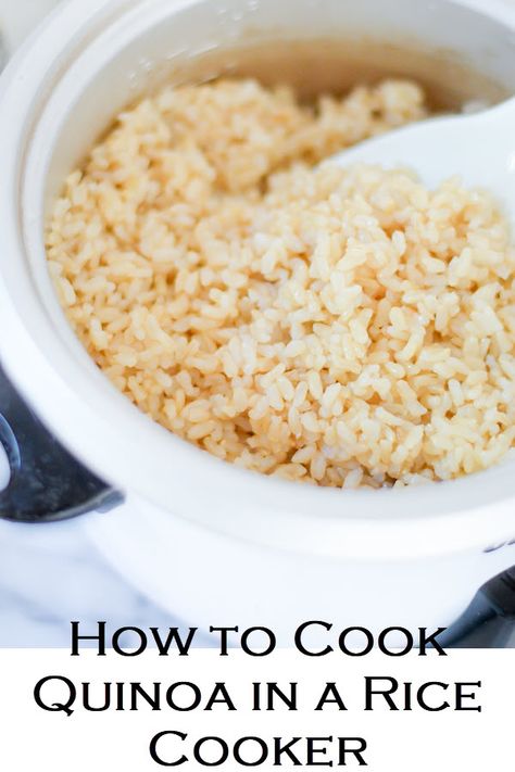 Try white rice and rice quinoa blends in this easy homemade recipe. How to Make Best Rice in Rice Cooker Ratio as well as How to Cook Quinoa in a Rice Cooker. #rice #quinoa #brownrice #ricecooker #easydinners #kitchenhacks #lifehacks #LMrecipes Wild Rice In Rice Cooker, Rice In Rice Cooker, Rice Cooker Rice, Quinoa In Rice Cooker, Cooking Quinoa, Cook Quinoa, Best Rice, Perfect Rice, Easy Homemade Recipes